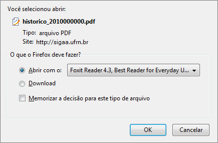 Figura 3: Caixa de Diálogo