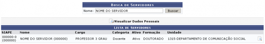  Figura 2: Lista de Servidores