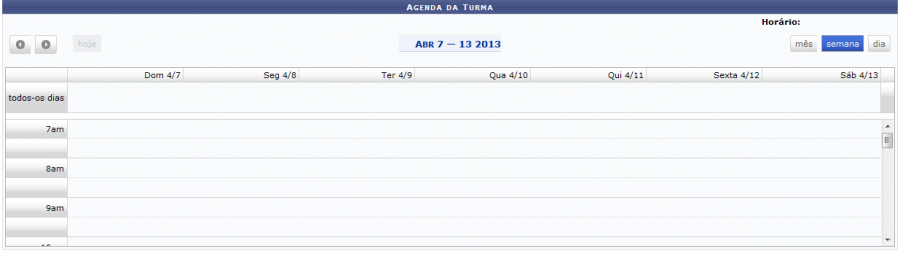  Figura 24: Agenda da Turma