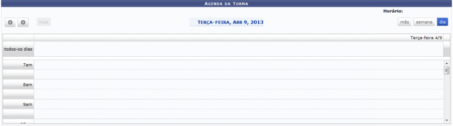  Figura 25: Agenda da Turma