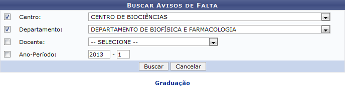 Figura 1: Buscar Avisos de Falta