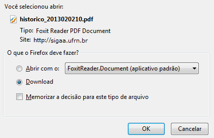  Figura 4: Caixa de Diálogo