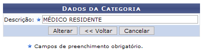 Figura 2: Dados da Categoria