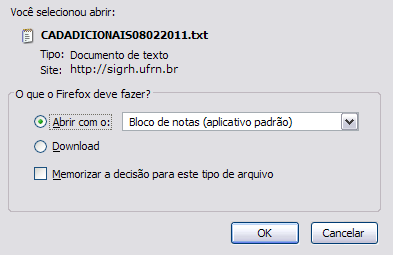 Figura 3:Caixa de Diálogo