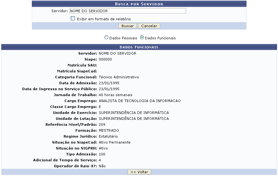 Figura 3: Dados Funcionais