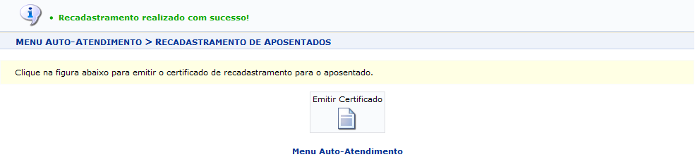 Figura 5: Mensagem de Sucesso