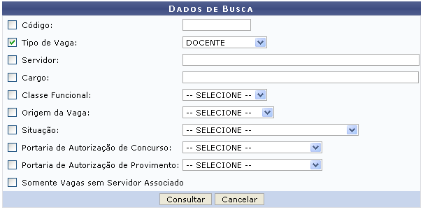 Figura 1: Dados da Busca