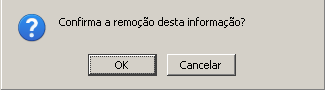 Figura 8: Confirmação de Exclusão de Programa