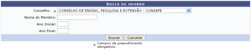 Figura 1: Busca de Membro