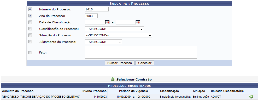 Figura 2: Resultados da busca