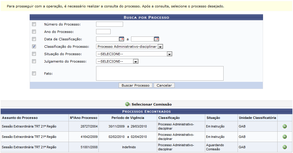 Figura 2: Resultados da busca