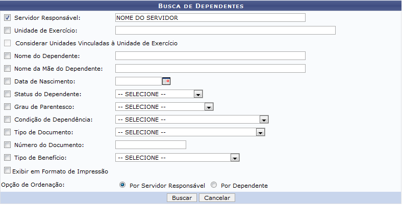 Figura 1: Dados da Busca