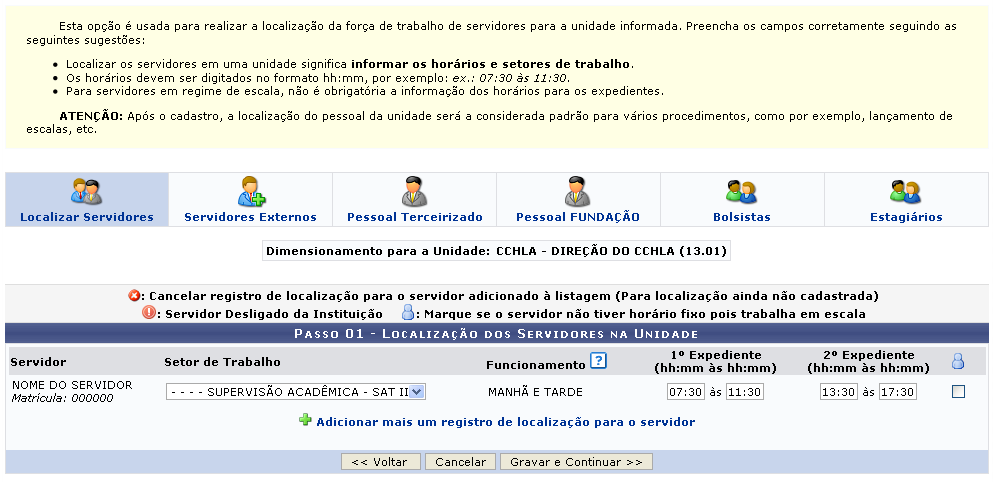 Figura 2: Localizar Servidores