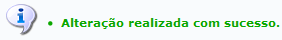 Figura 7: Alteração realizada com sucesso