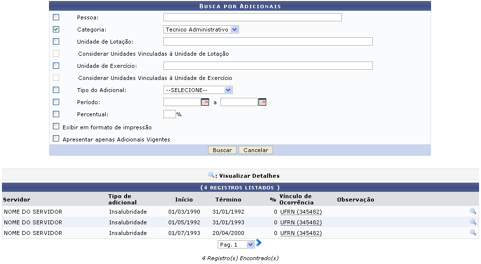 Figura 3: Registros Encontrados