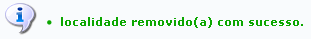 Figura 8: Localidade Removido(a) com Sucesso