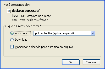 Figura 1: Caixa de Diálogo