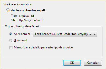 Figura 1: Caixa de diálogo