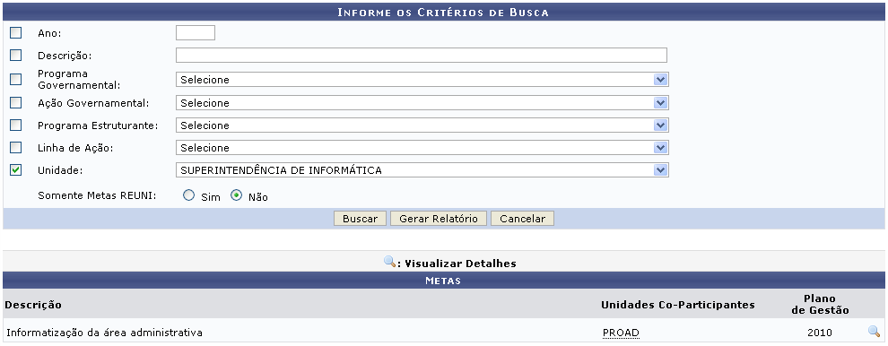 Figura 2: Metas