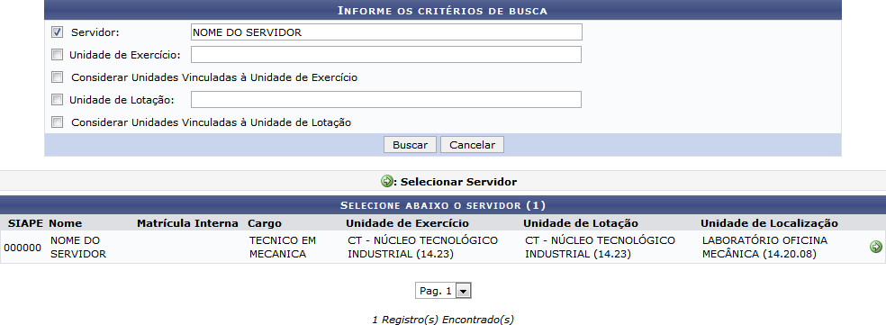 Figura 2: Servidor Encontrado