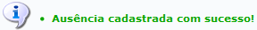  Figura 6: Ausência cadastrada com sucesso!
