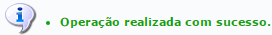 Figura 3: Mensagem de Sucesso do Cadastramento