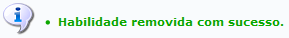 Figura 6: Habilidade removida com sucesso