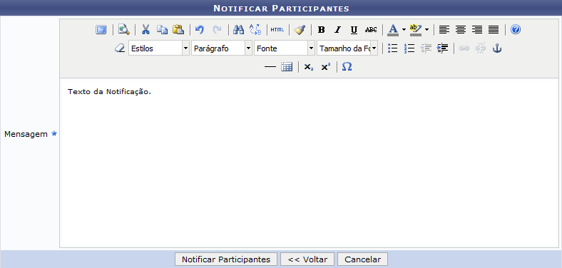 Figura 4: Notificar Participantes