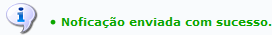 Figura 5: Mensagem de Sucesso da Notificação