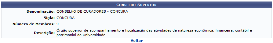  Figura 2: Conselho Superior