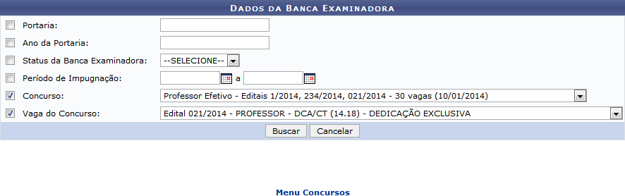 Figura 1: Buscar Bancas Examinadoras