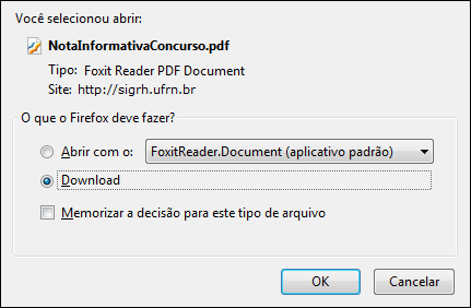 Figura 9: Caixa de Diálogo