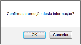 Figura 8: Caixa de Diálogo da Remoção do Edital
