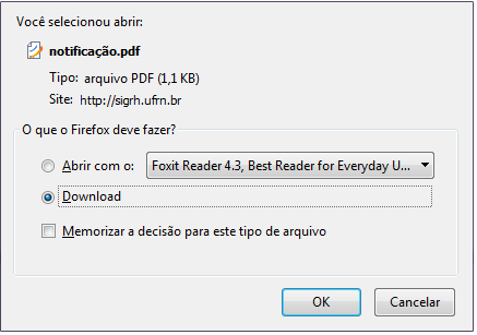 Figura 3: Caixa de Download