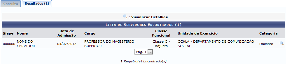 Figura 2: Lista de Servidores Encontrados