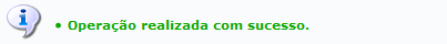 Figura 8: Mensagem de Sucesso da Inserção de Considerações