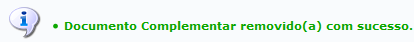 Figura 8: Mensagem de Sucesso