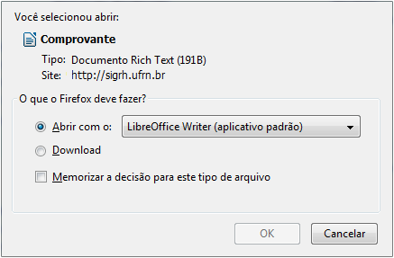 Figura 7: Caixa de Diálogo