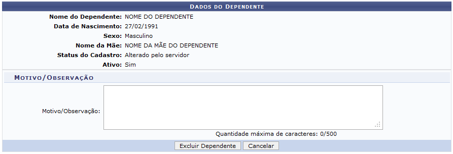 Figura 27: Caixa de Diálogo