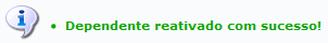 Figura 30: Mensagem de Sucesso