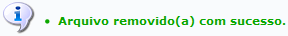  Figura 7: Arquivo removido(a) com sucesso!