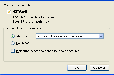 Figura 10: Caixa de Diálogo