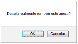 Figura 15: Caixa de Diálogo da Remoção do Anexo