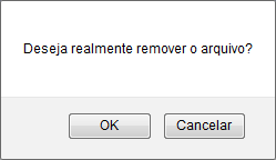 Figura 11: Caixa de Diálogo da Remoção do Arquivo