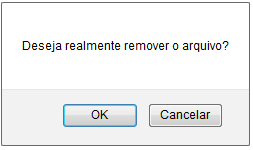 Figura 6: Caixa de Diálogo da Remoção do Arquivo