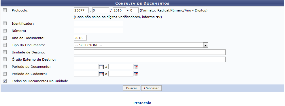 Figura 1: Consulta de Documentos