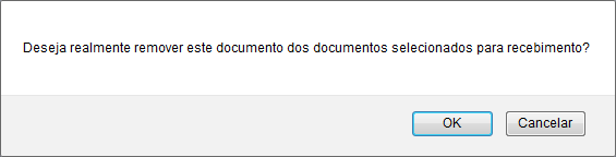 Figura 6: Caixa de Diálogo de Remoção do Documento