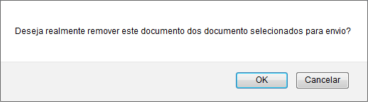 Figura 6: Caixa de Diálogo da Remoção do Documento