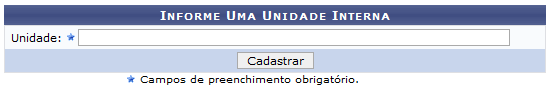 Figura 1: Informe Uma Unidade Interna