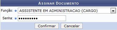 Figura 5: Assinar Documento